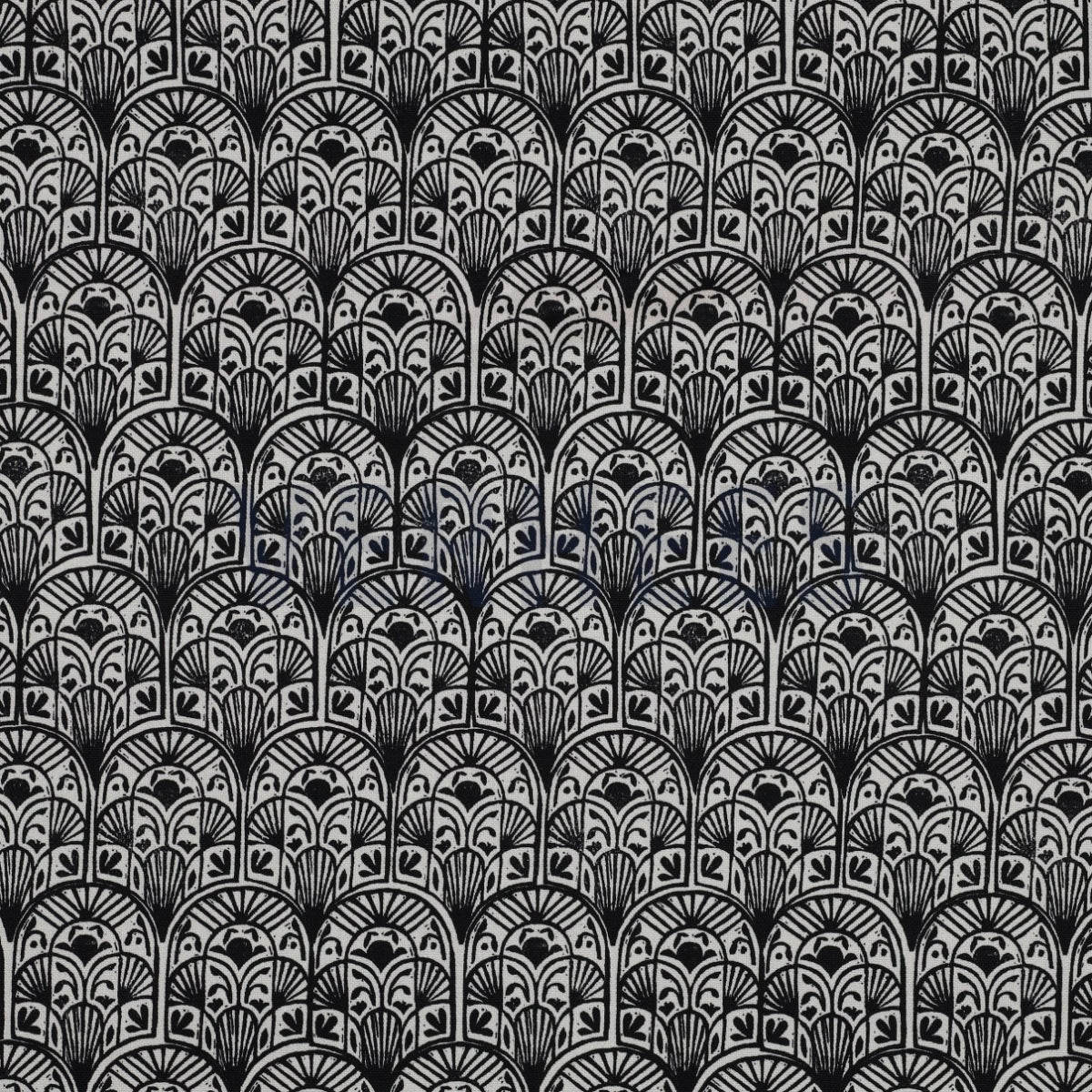 Canvas digital stamp zwart