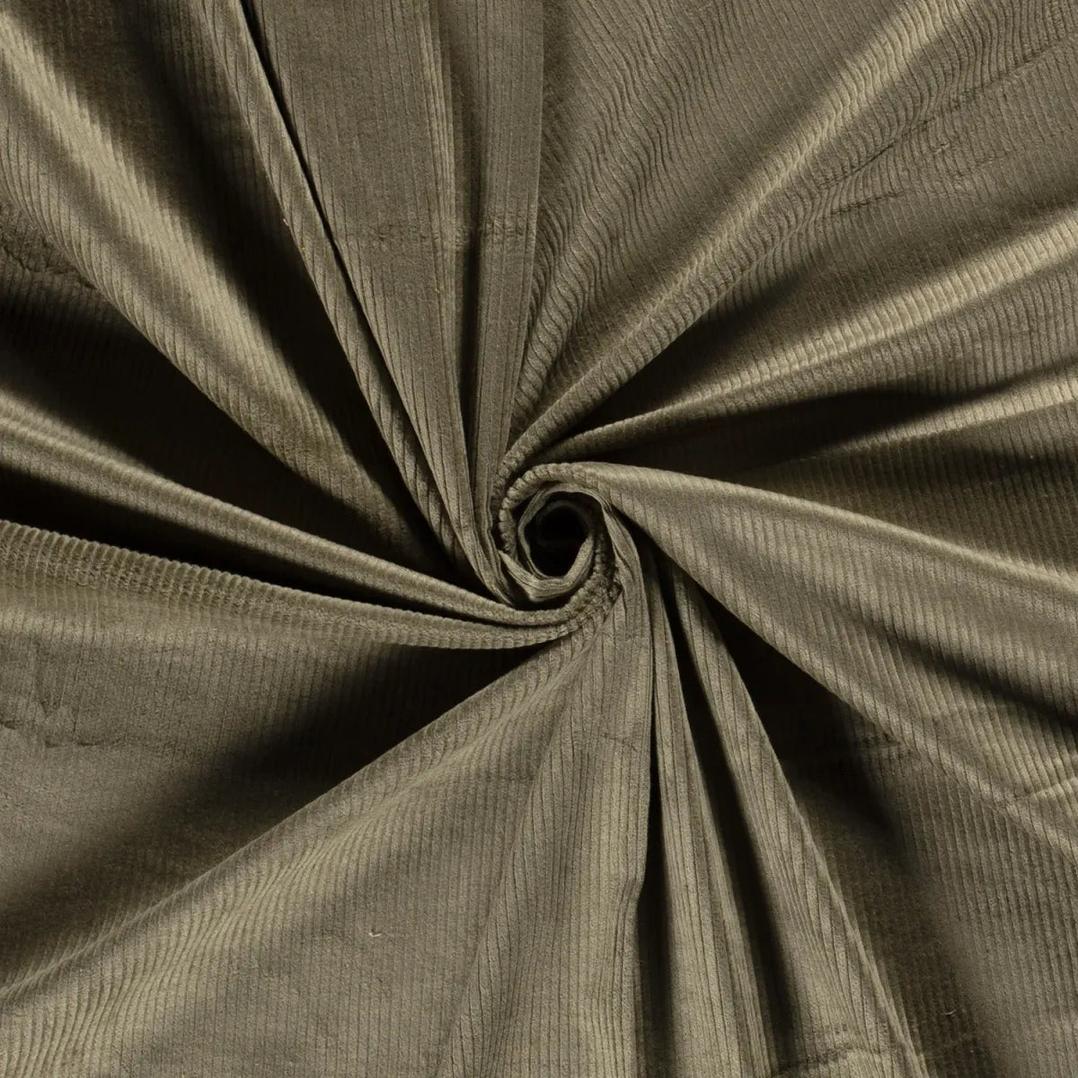 Corduroy Stretch 6w - Kaki groen