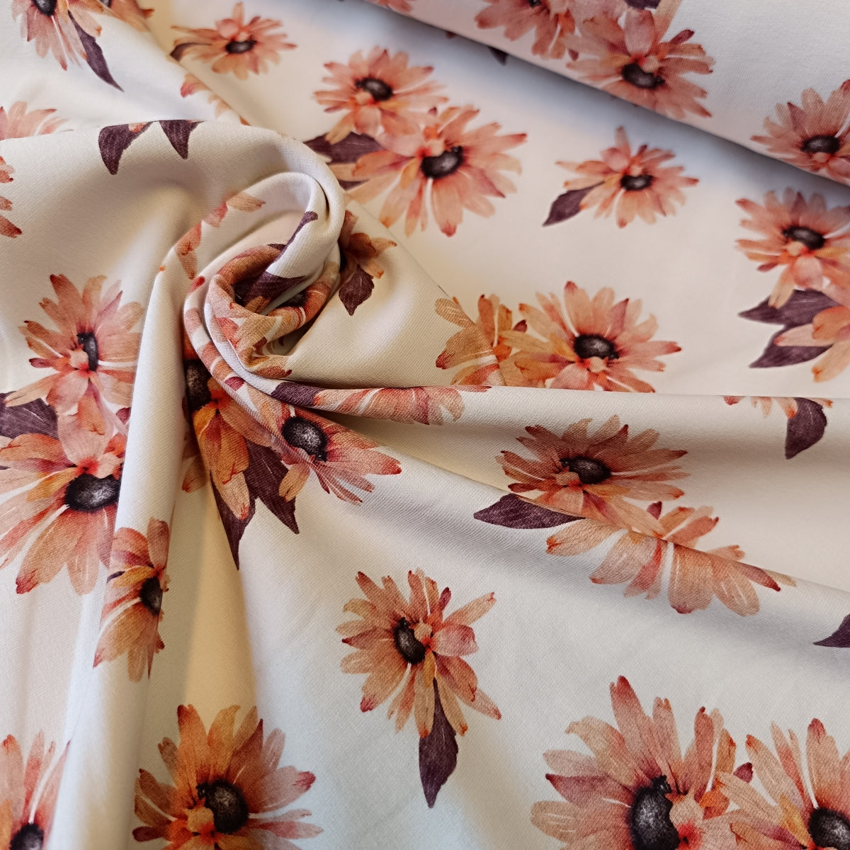 French Terry bloemen