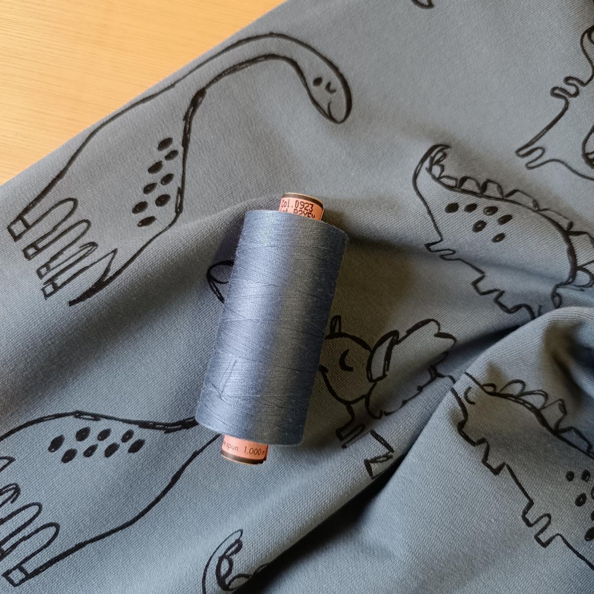 French Terry - Dinosaurussen Indigo