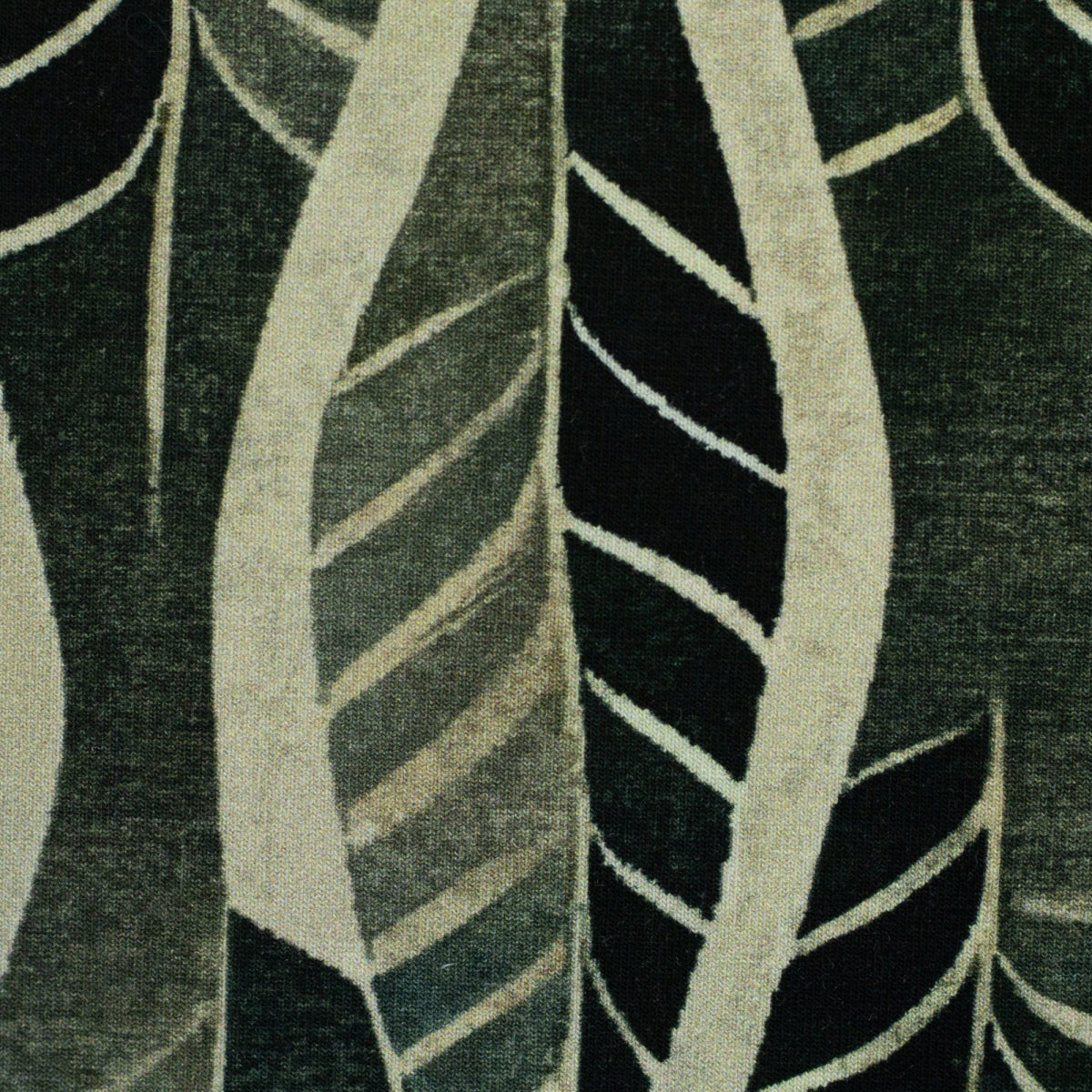 Kairo – French terry modal - grafisch, beige-grijze