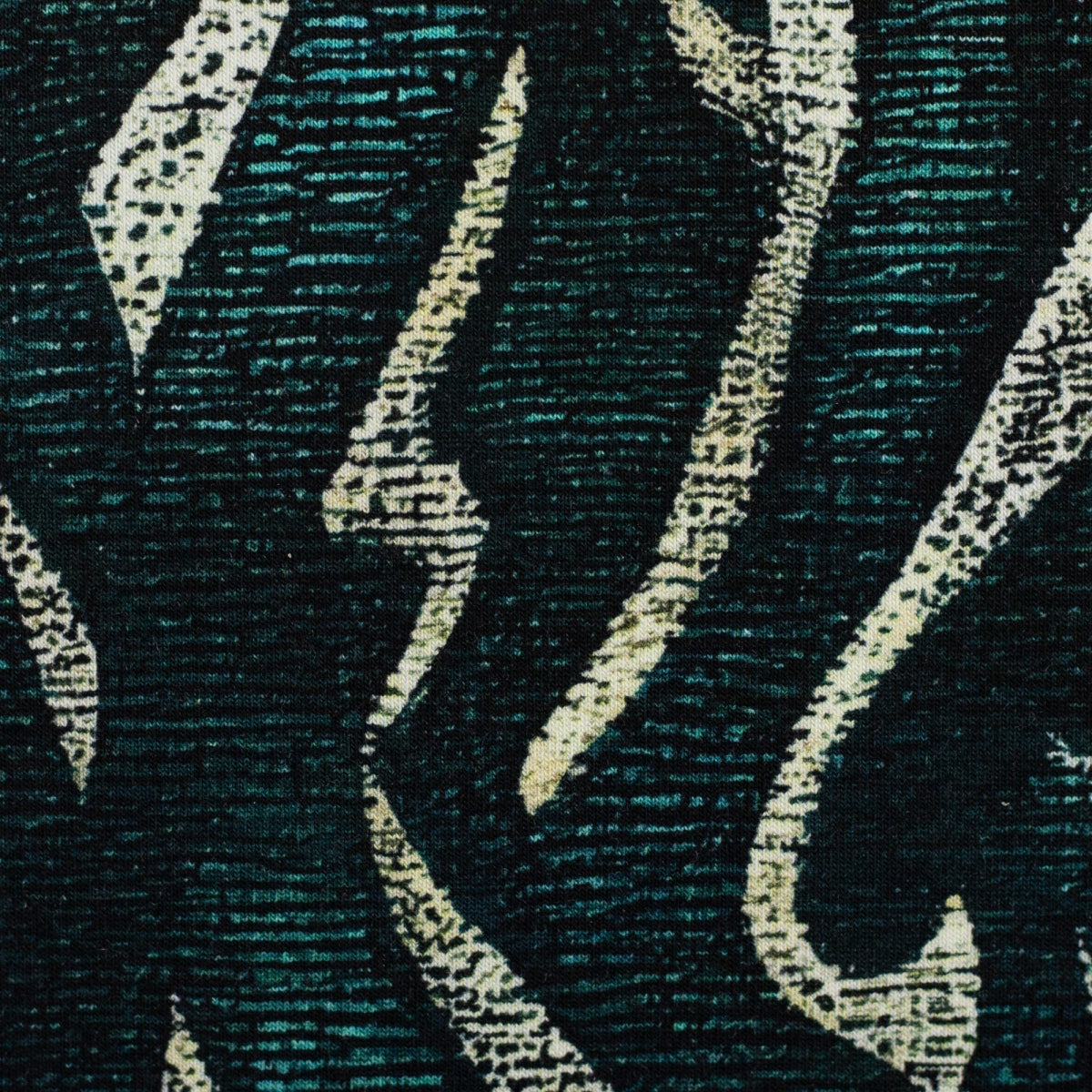 Kairo – French terry modal - grafisch petrol