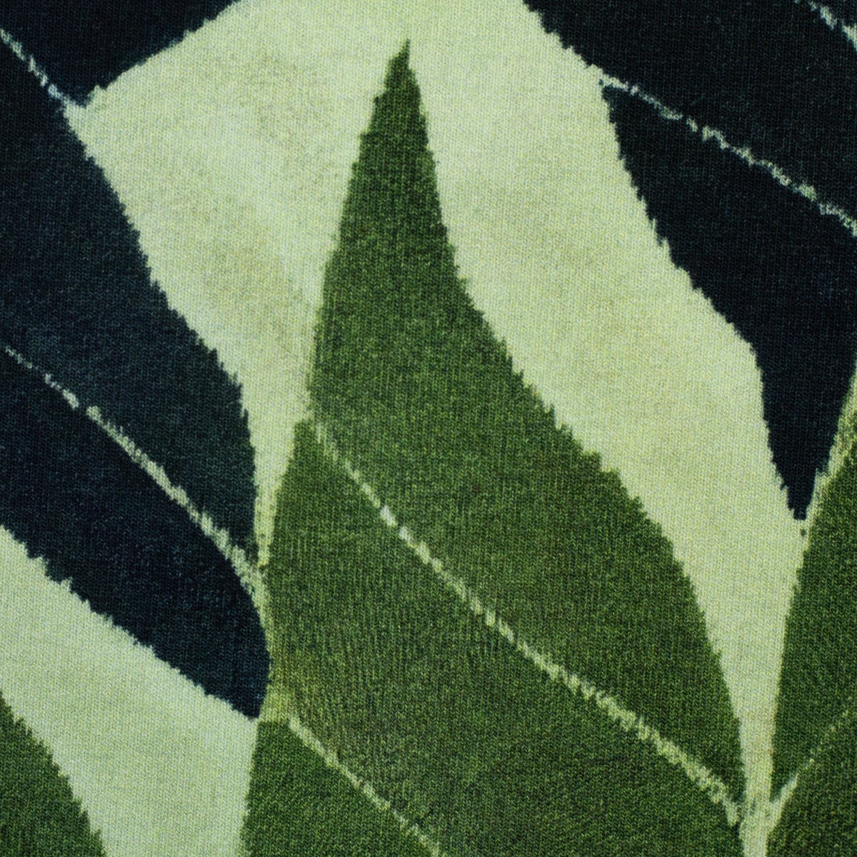 Kairo – French terry modal - grafisch, donkerblauw-mintgroen