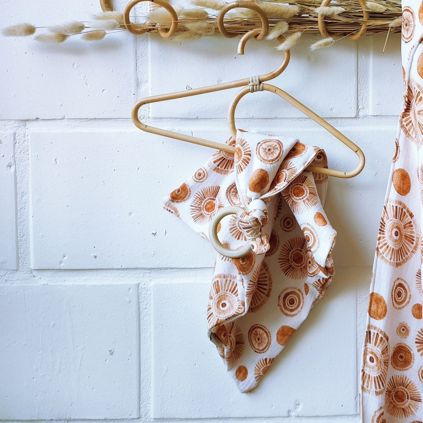 knuffeldoekje met bijtring terra ringen