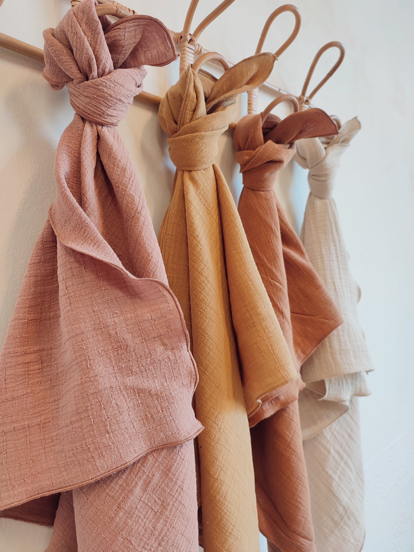 Gauze swaddle bamboo roze