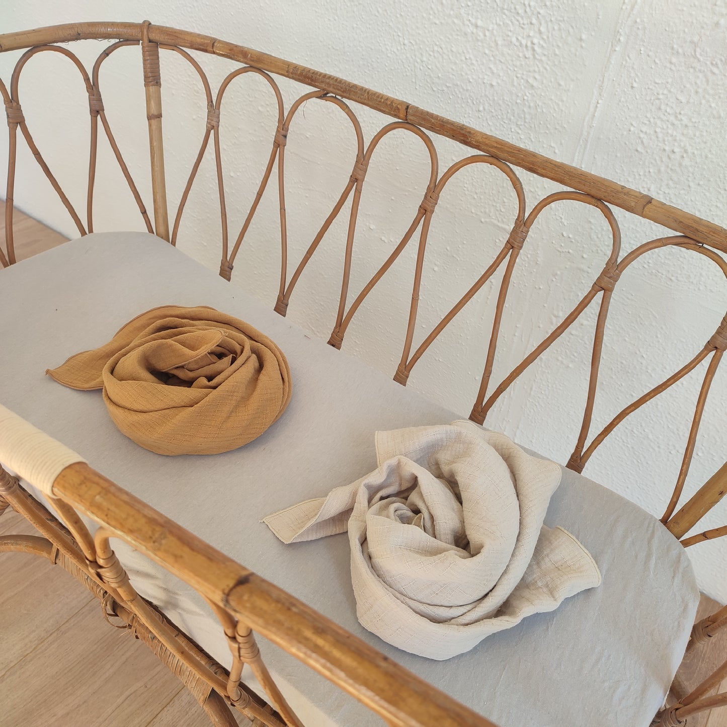 Gauze swaddle bamboo mosterd