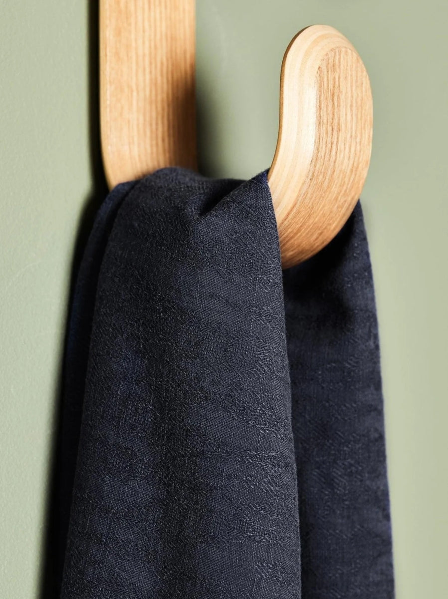 Hoya (Jacquard linnen blend) - Dark Navy