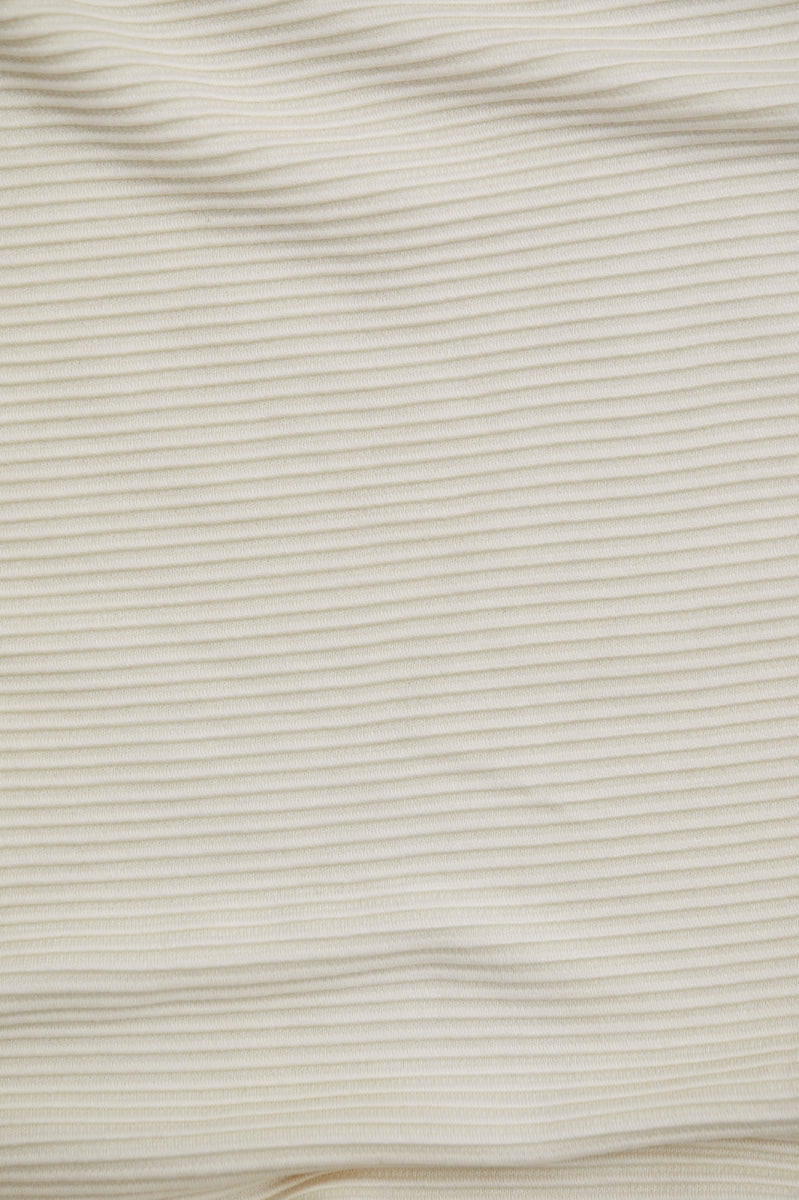 SELF-STRIPE OTTOMAN KNIT - Shell