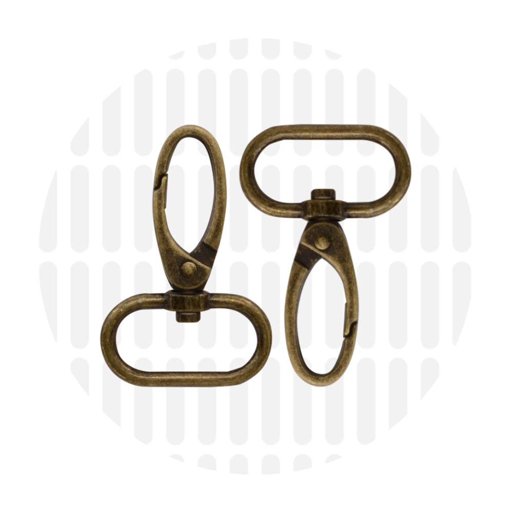 Elegant | Snap hook 25mm - Antique brass