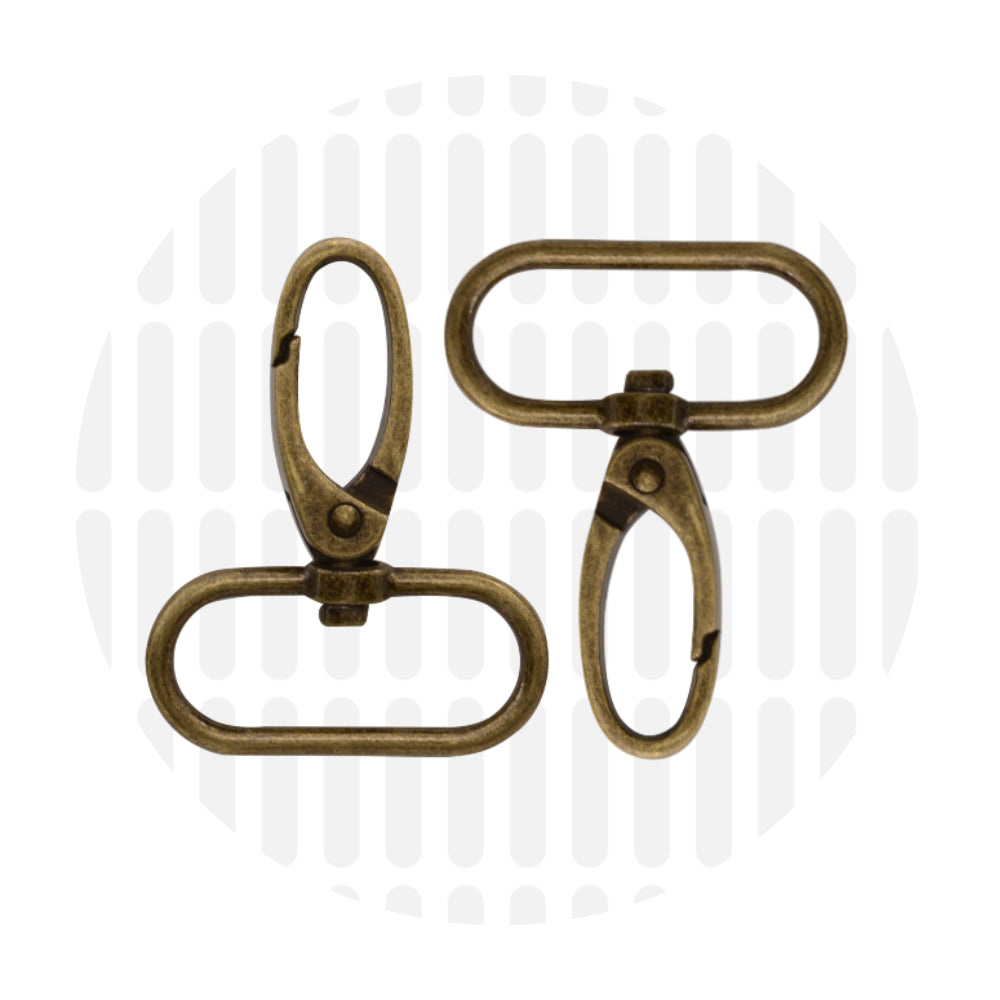 Elegant | Snap hook 32mm - Antique brass