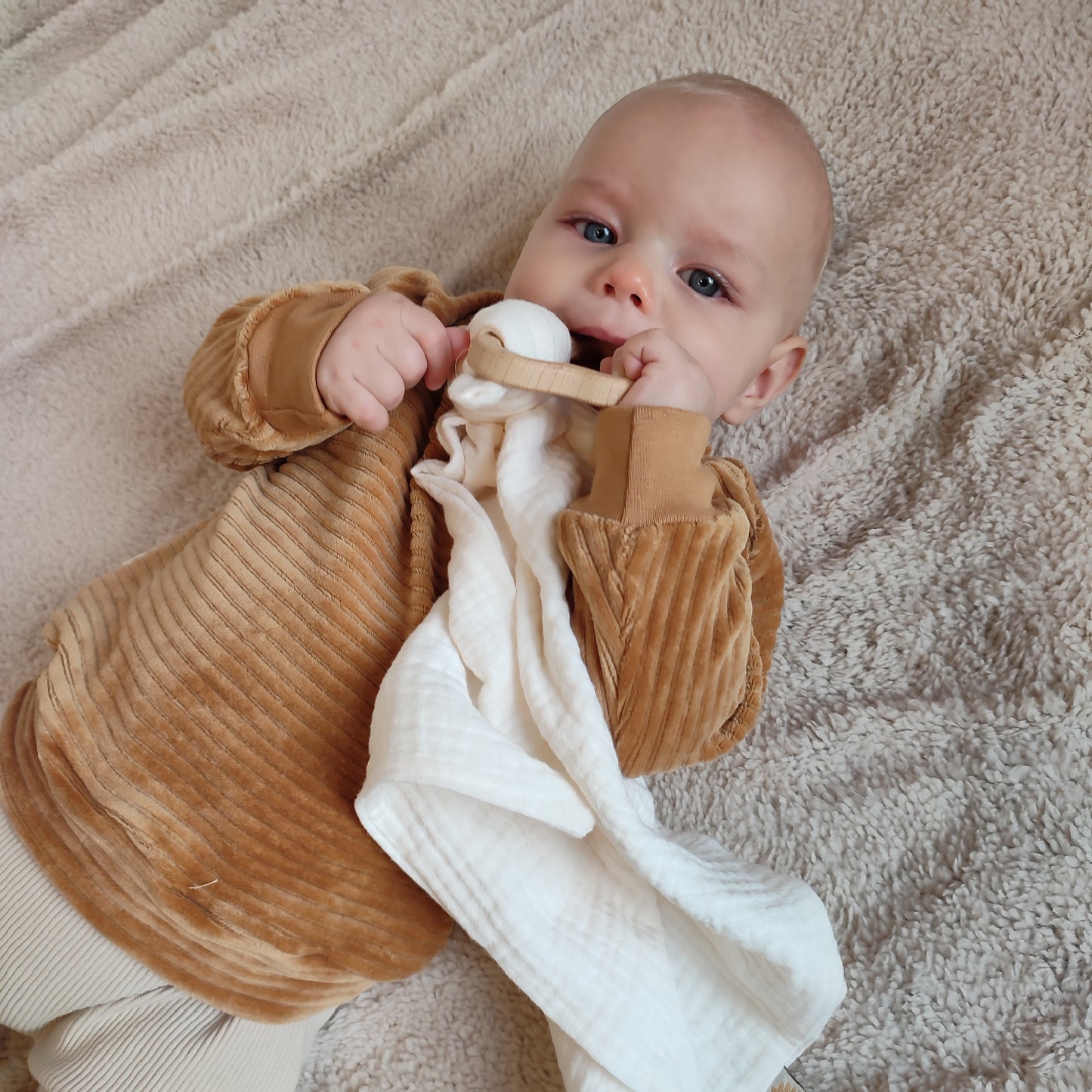 knuffeldoekje met bijtring