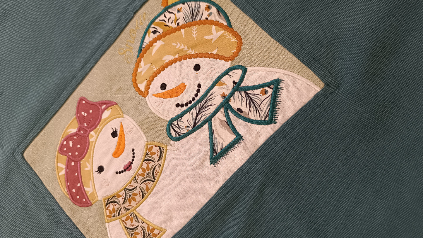 Workschop sneeuwmannen appliqueren 28/10