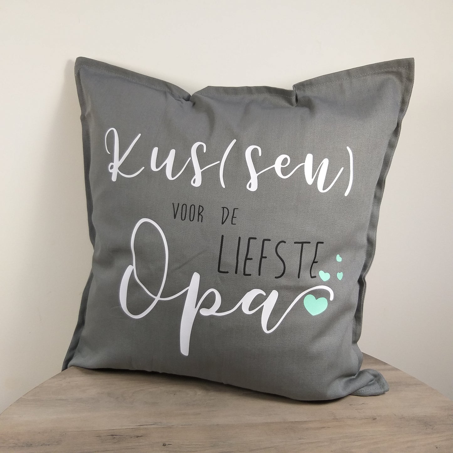 Kussen 'kus(sen) voor...'