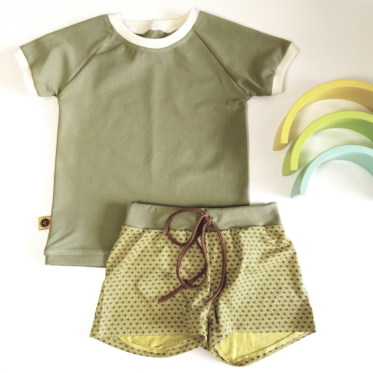 Retro T-shirt khaki