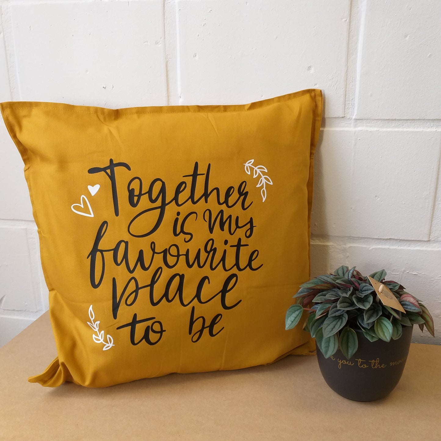 Kussen ' together is my favoriete place to be'