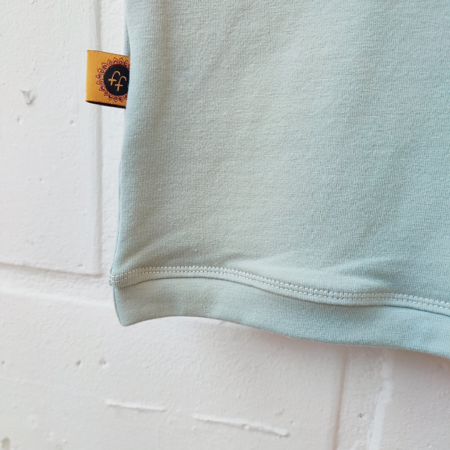 Retro T-shirt licht blauw