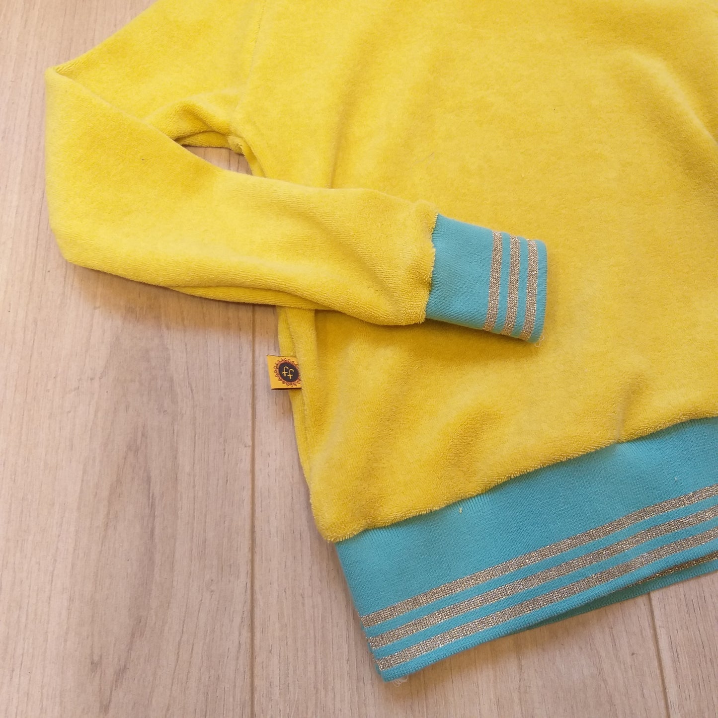 Boordstof munt lurex