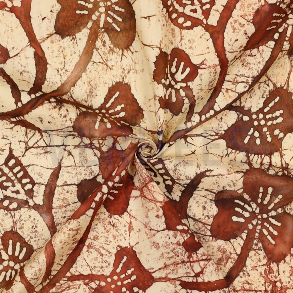 crafted batik viscose Bruin