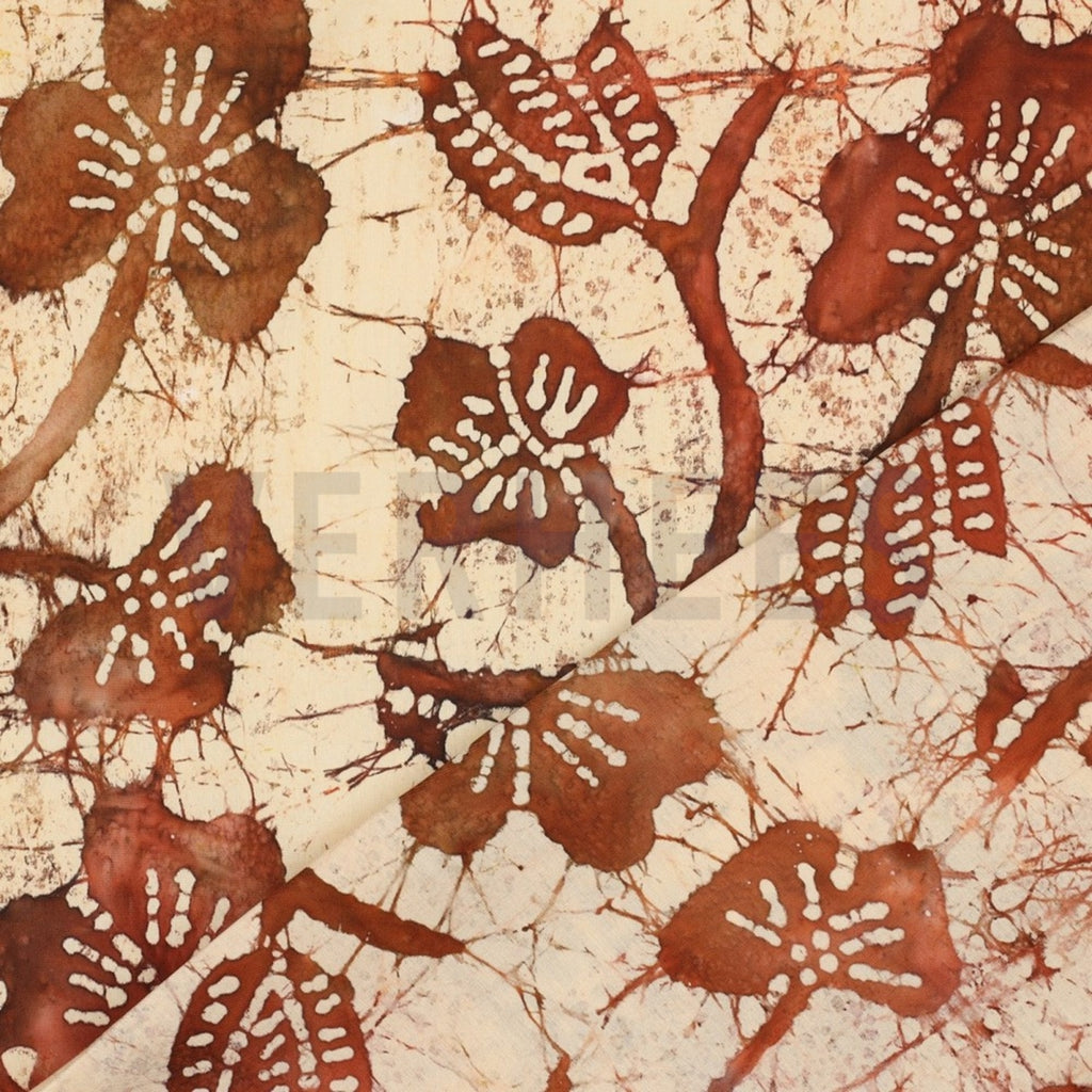 crafted batik viscose Bruin