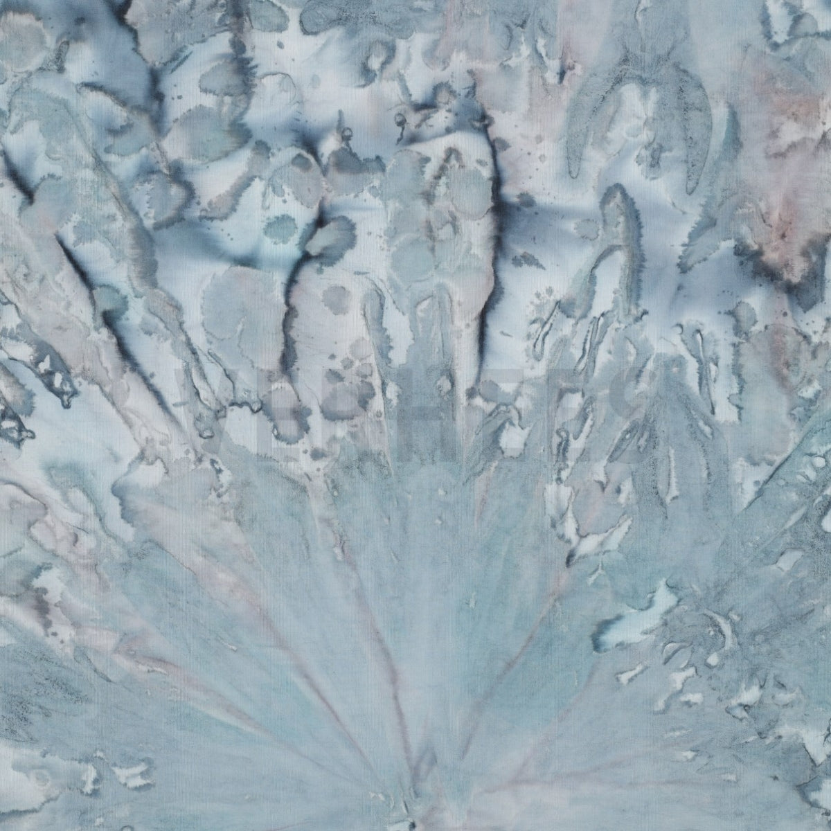 Crafted batik cotton voile pale turquoise