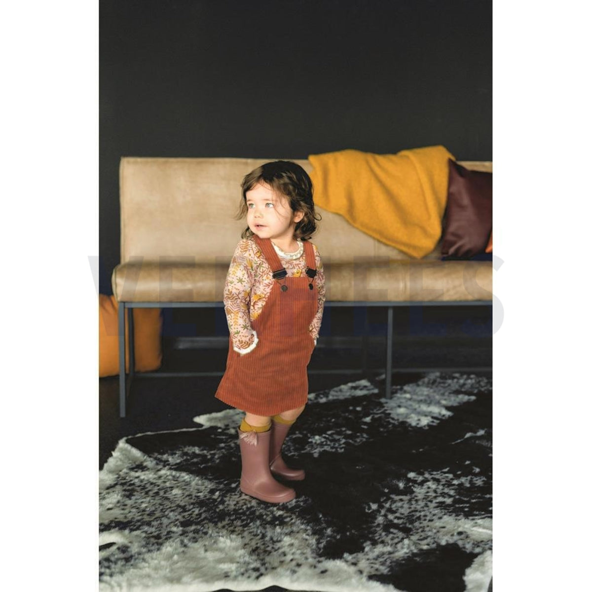 Washed cord 4.5W cognac