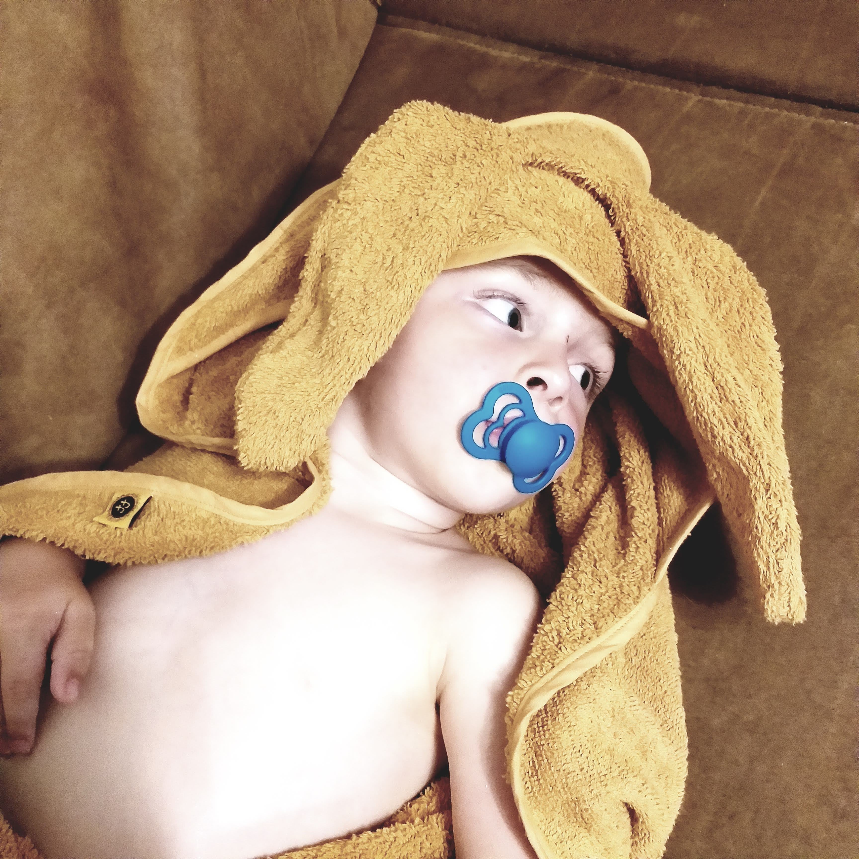 Badcape konijn met oortjes