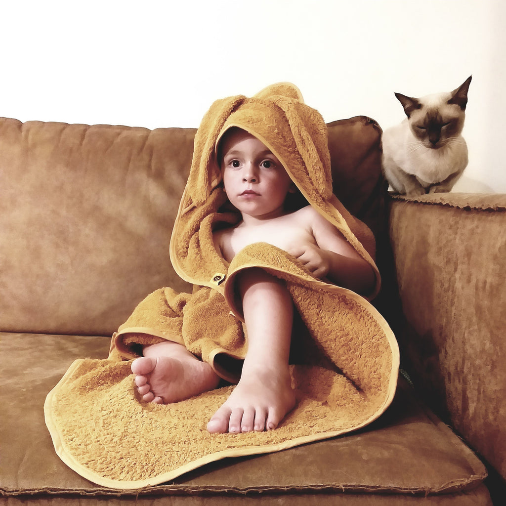 Badcape konijn met oortjes