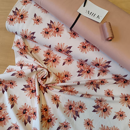 French Terry bloemen