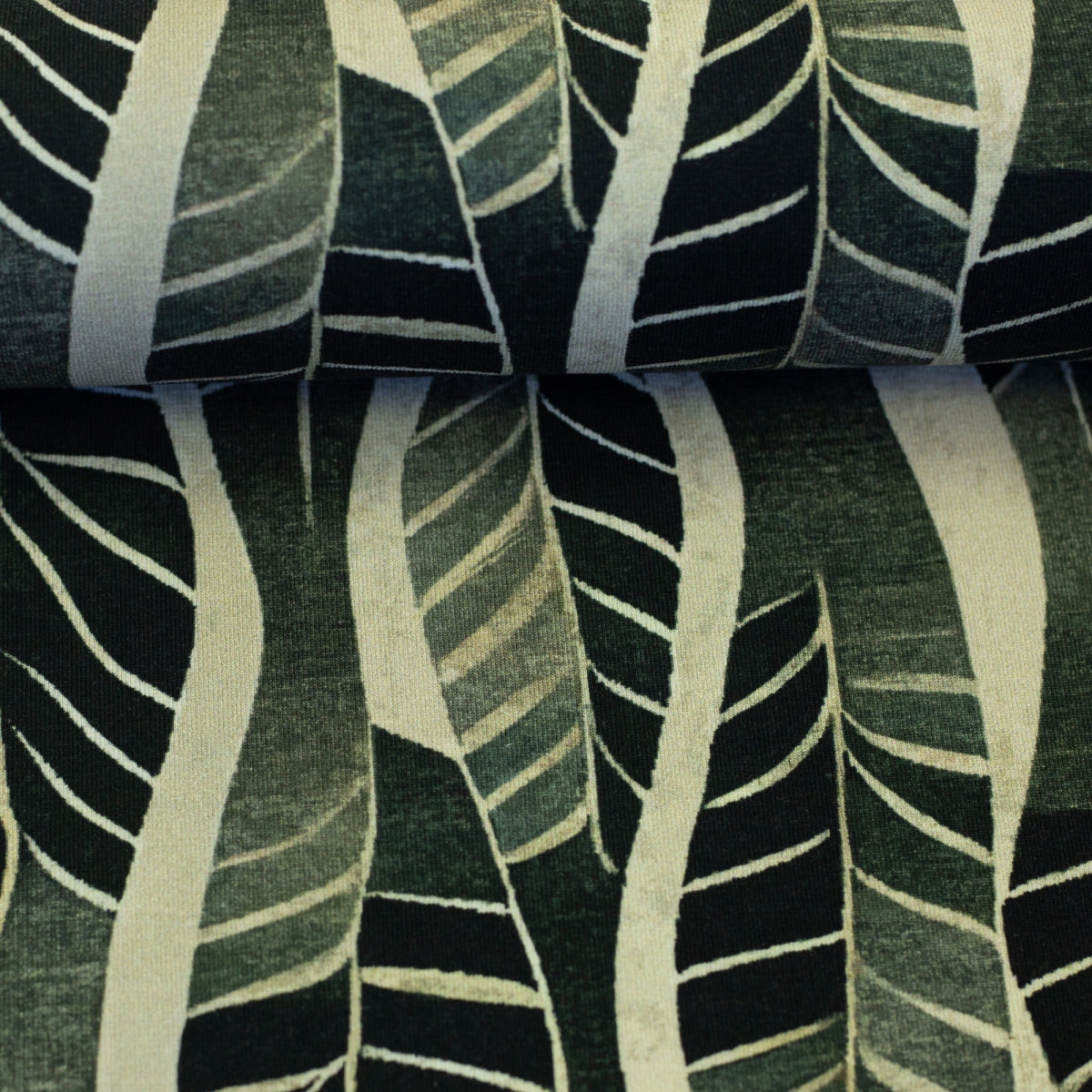 Kairo – French terry  modal - grafisch, beige-grijze