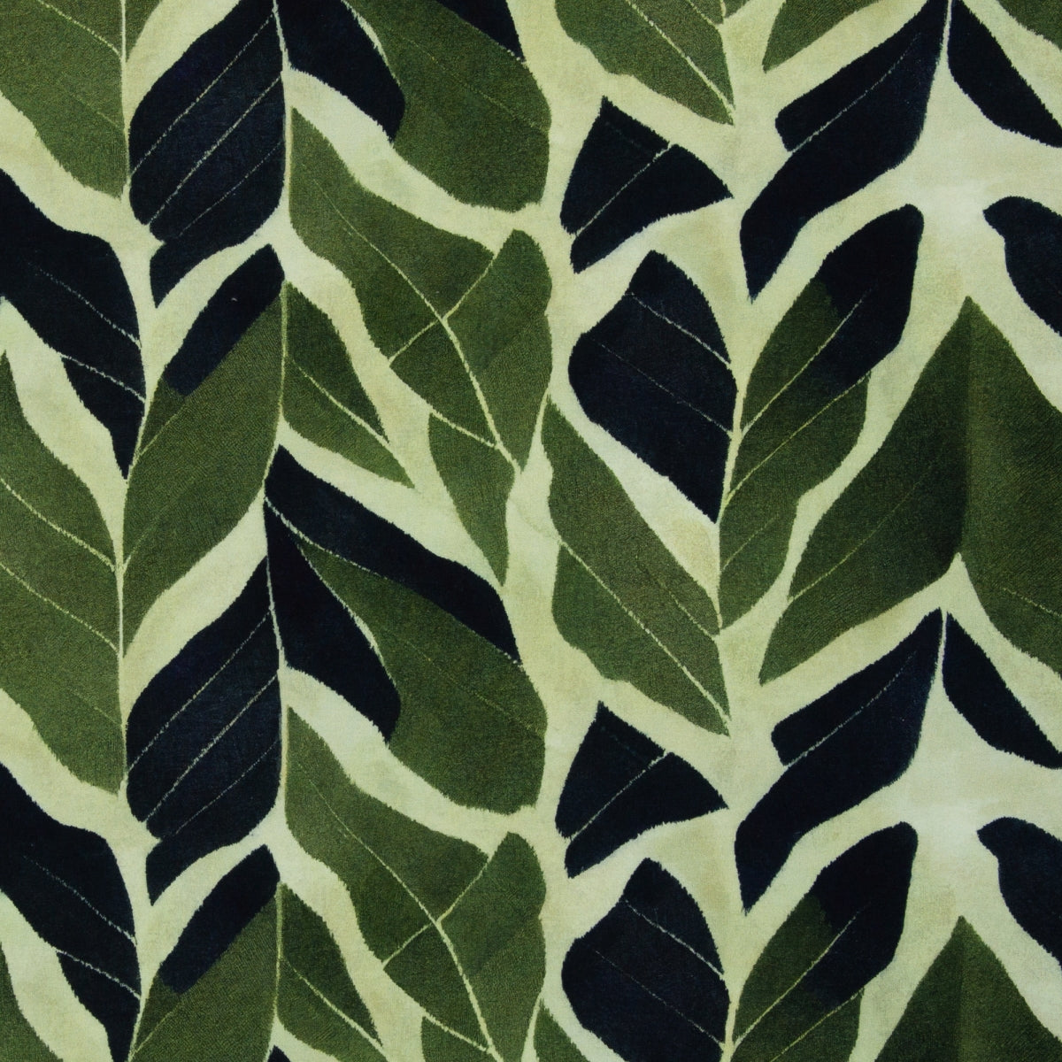 Kairo – French terry  modal - grafisch, donkerblauw-mintgroen