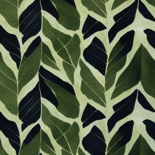 Kairo – French terry  modal - grafisch, donkerblauw-mintgroen