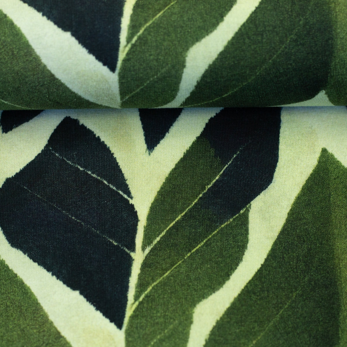 Kairo – French terry  modal - grafisch, donkerblauw-mintgroen