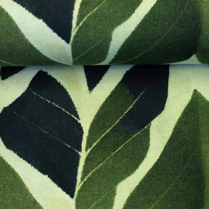 Kairo – French terry  modal - grafisch, donkerblauw-mintgroen