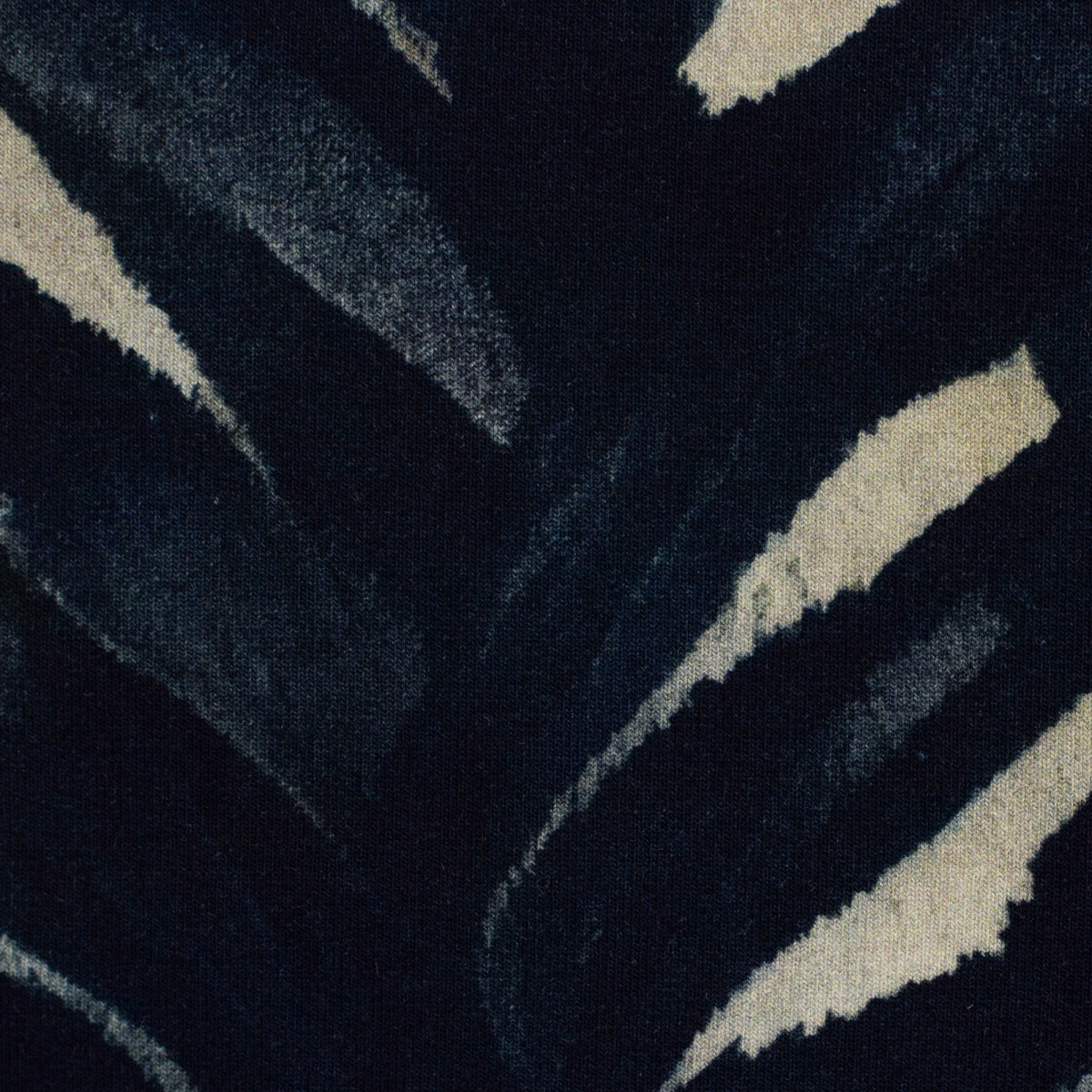 Kairo – French terry  modal - grafisch, donker blauw