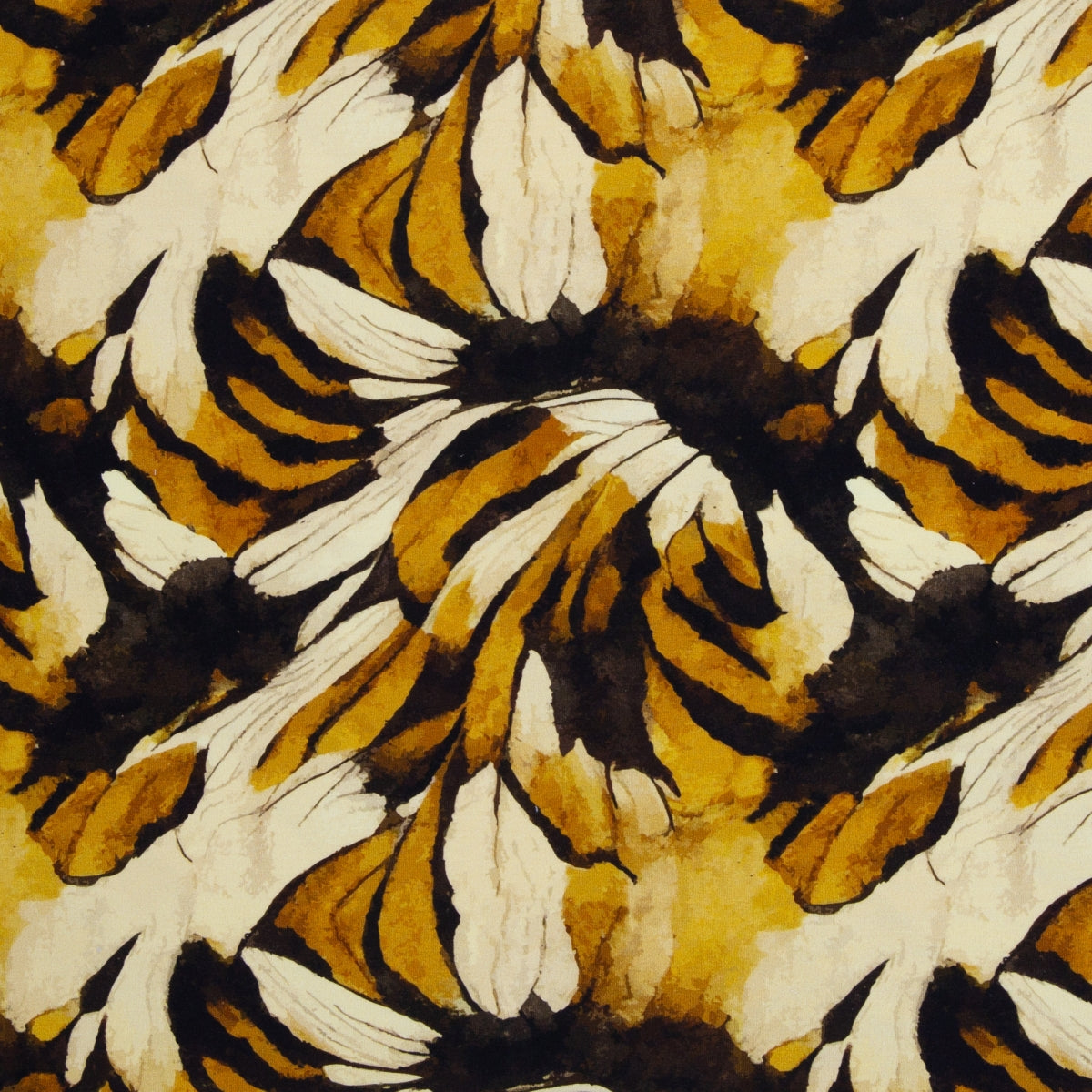 Kairo – French terry  modal - Graphic, ochre