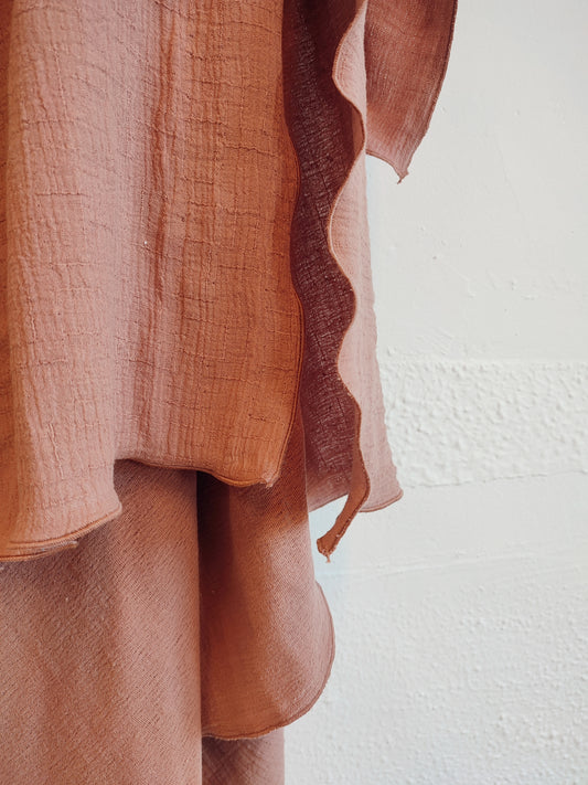 Gauze swaddle bamboo roze