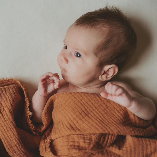 Gauze swaddle brick