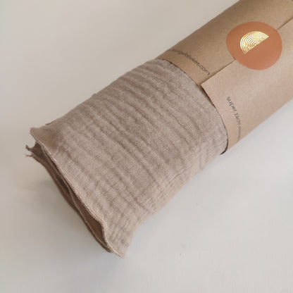 Gauze swaddle taupe