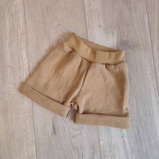 Short gauze mosterd