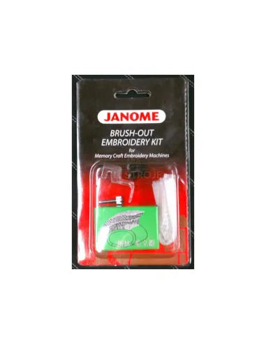Janome brush-out embroidery kit