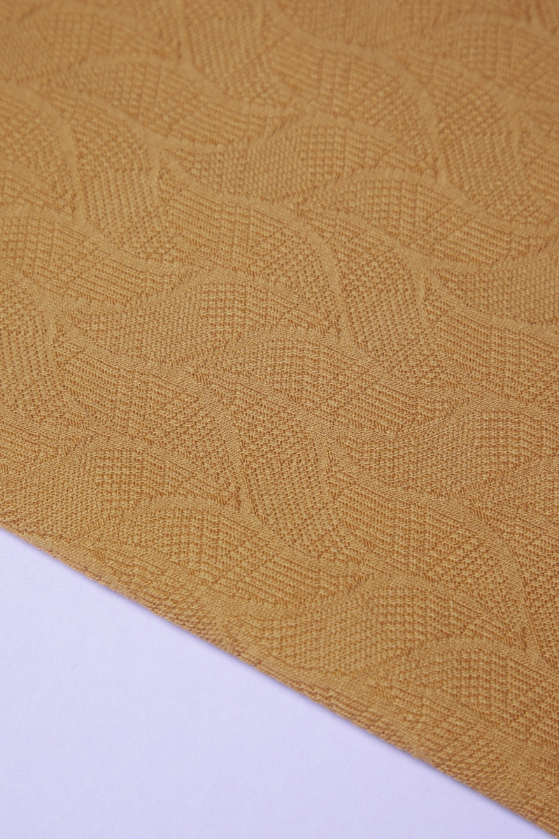 Organic leaf jacquard dry mustard