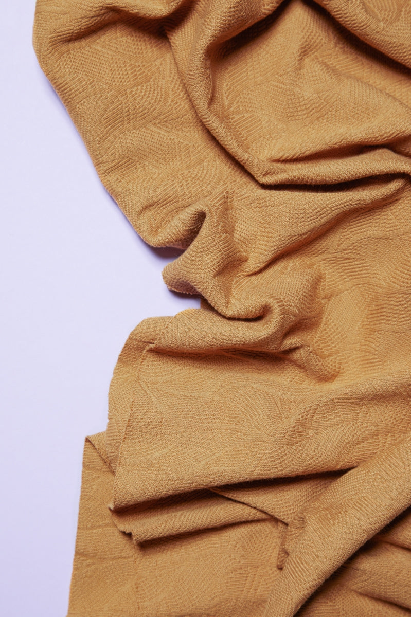 Organic leaf jacquard dry mustard