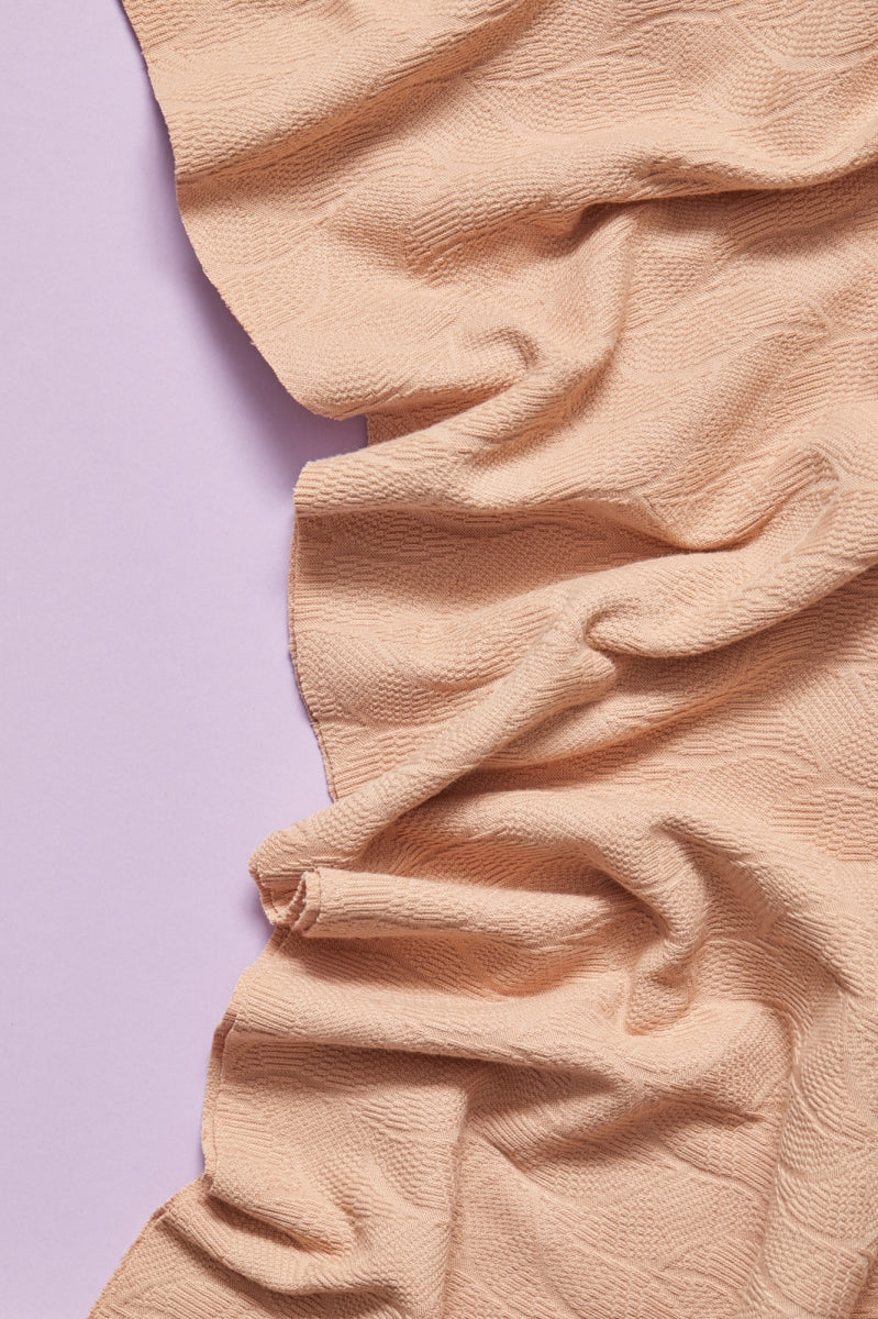 Organic leaf jacquard rose