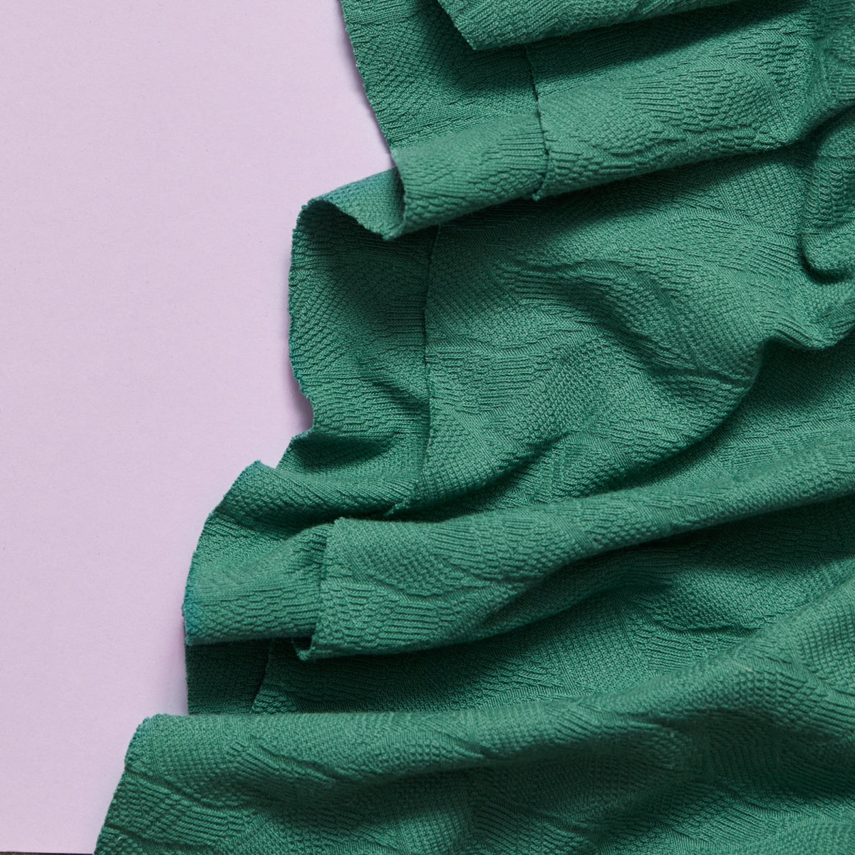 Organic leaf jacquard chalky green