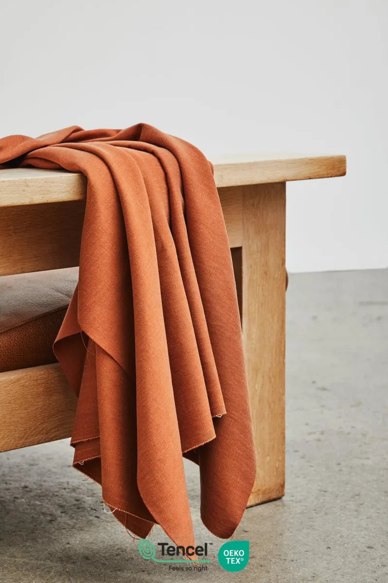 Sera (Weighty cotton blend) - Rust