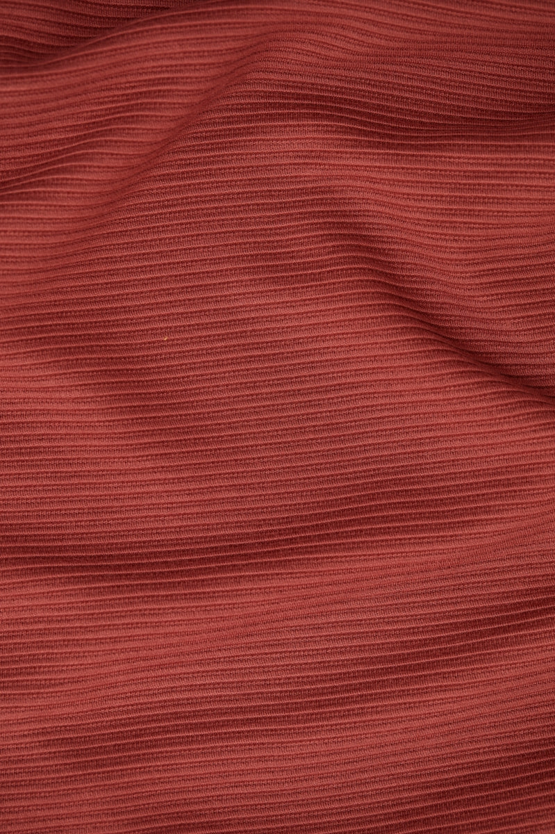 SELF-STRIPE OTTOMAN KNIT - Cider