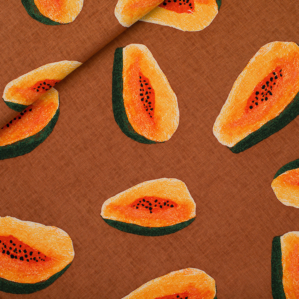 Papayas – Linnen Viscose Blend