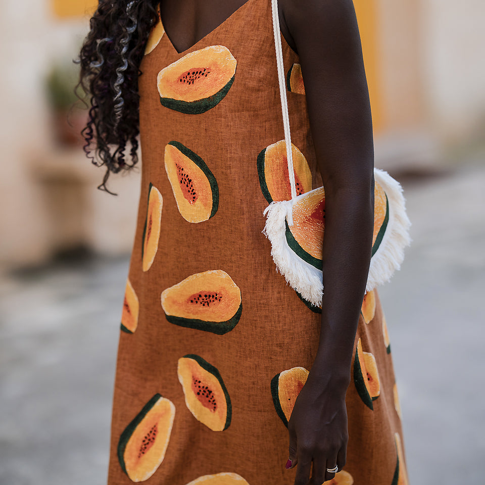 Papayas – Linnen Viscose Blend