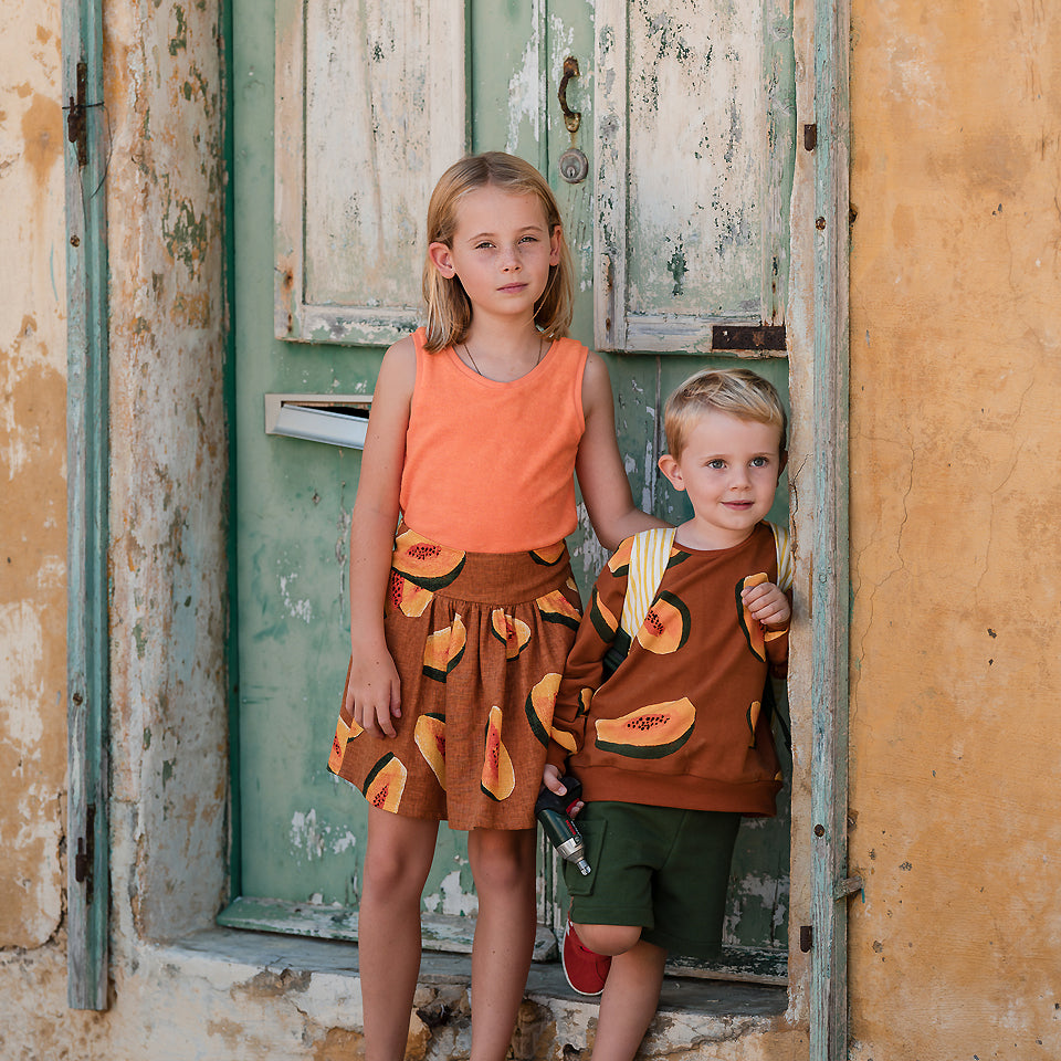 Papayas – Linnen Viscose Blend