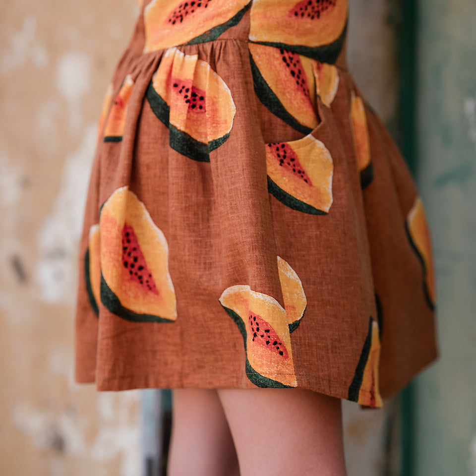 Papayas – Linnen Viscose Blend